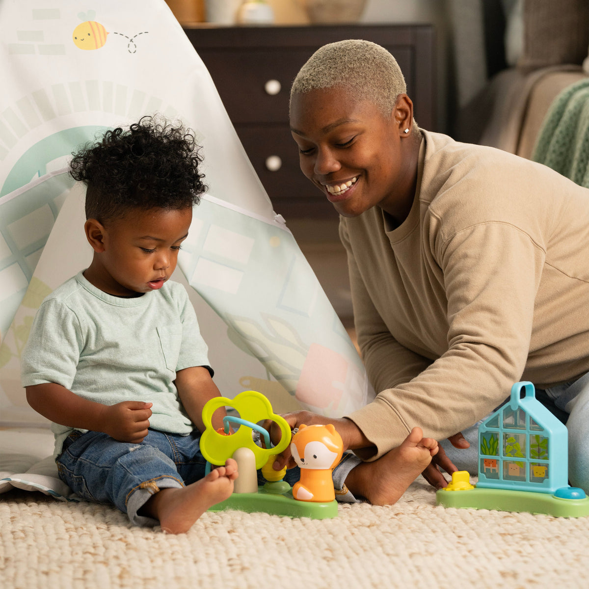 Ingenuity Tummy-to-Toes 6-in-1 Milestone Center, For Ages 0-48 Months