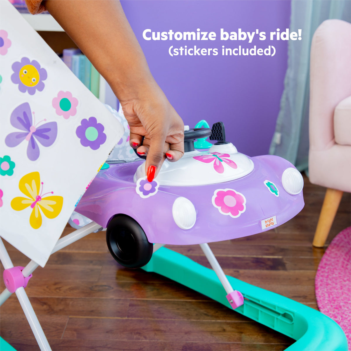 Little Speedster 3-in-1 Car Walker - Purple Power