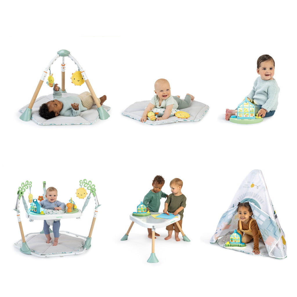 Ingenuity Tummy-to-Toes 6-in-1 Milestone Center, For Ages 0-48 Months