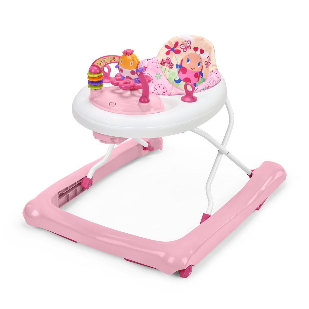 Bright Starts JuneBerry Walk-A-Bout Baby Walker with Easy Fold Frame