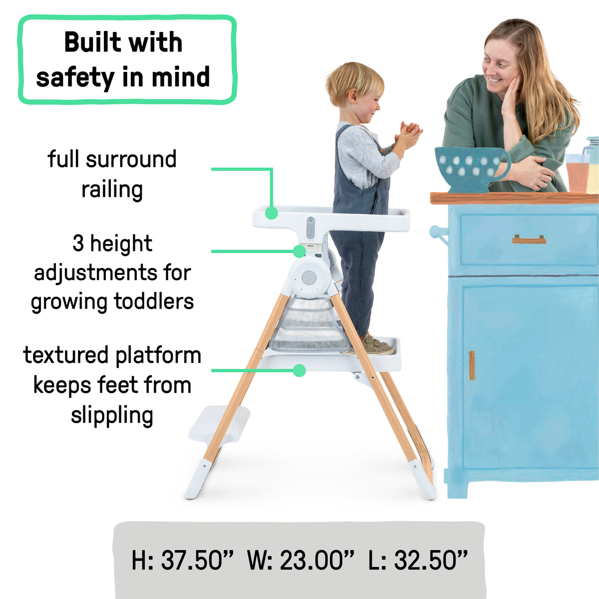 Ingenuity Table-to-Tower 2-in-1 Step Stool