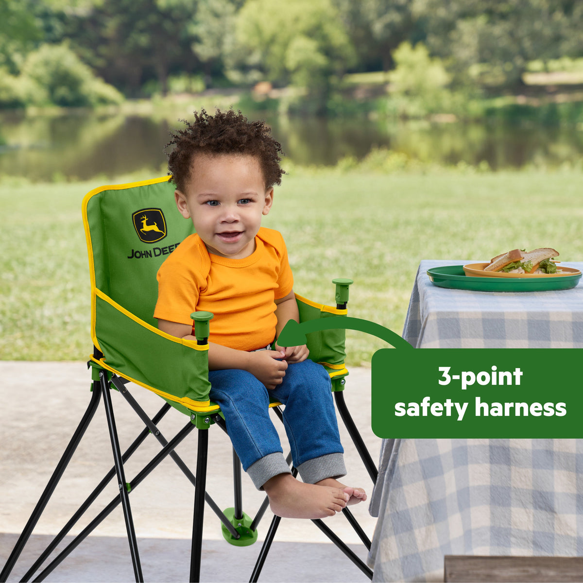 Bright Starts John Deere Pop N Dine Portable High Chair