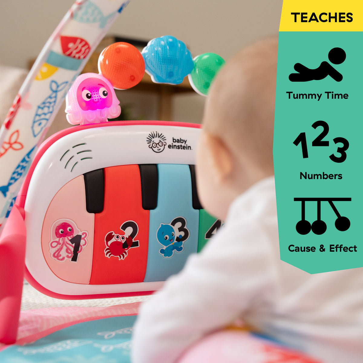 Baby Einstein 4-in-1 Kickin Tunes Jellyfish Jamboree Music & Language Discovery Gym