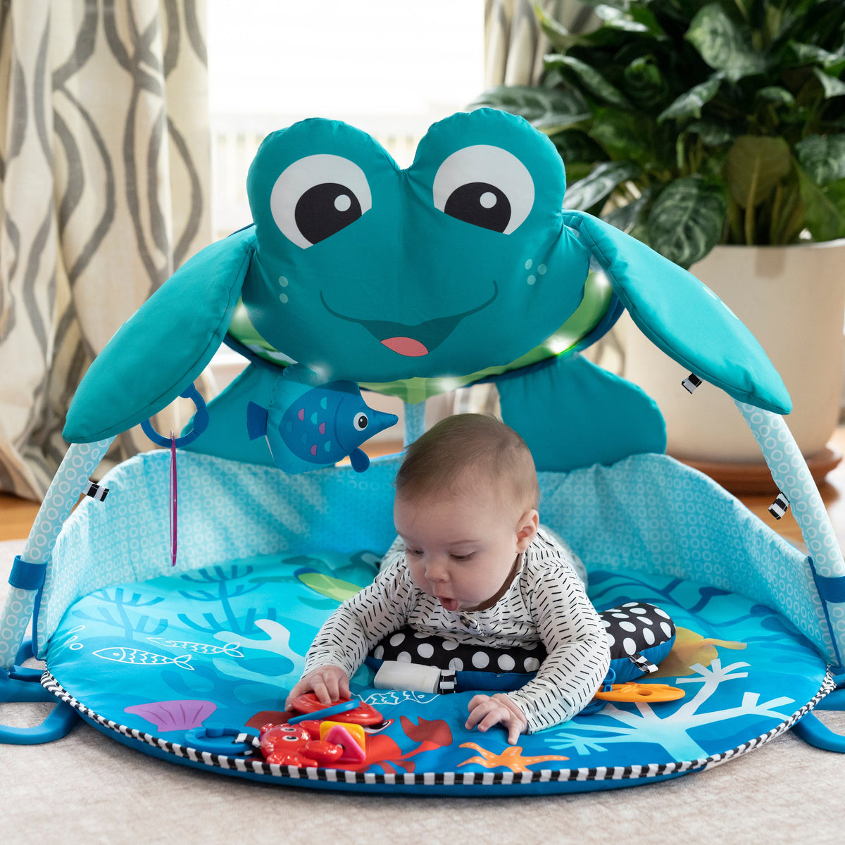 Baby Einstein Neptune Under the Sea Lights & Sounds Activity Gym and Play Mat