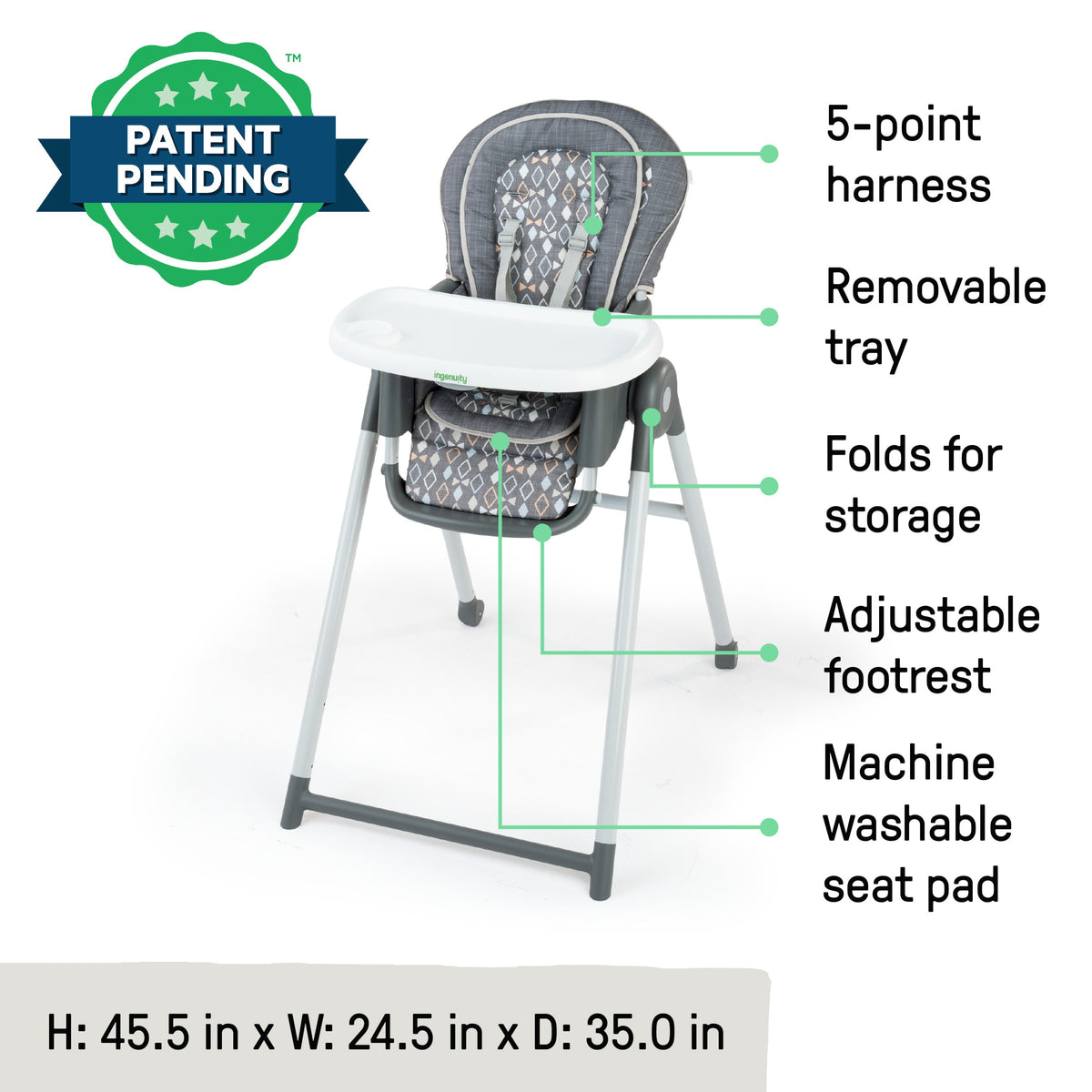 Proper Positioner 7-in-1 High Chair - Parker
