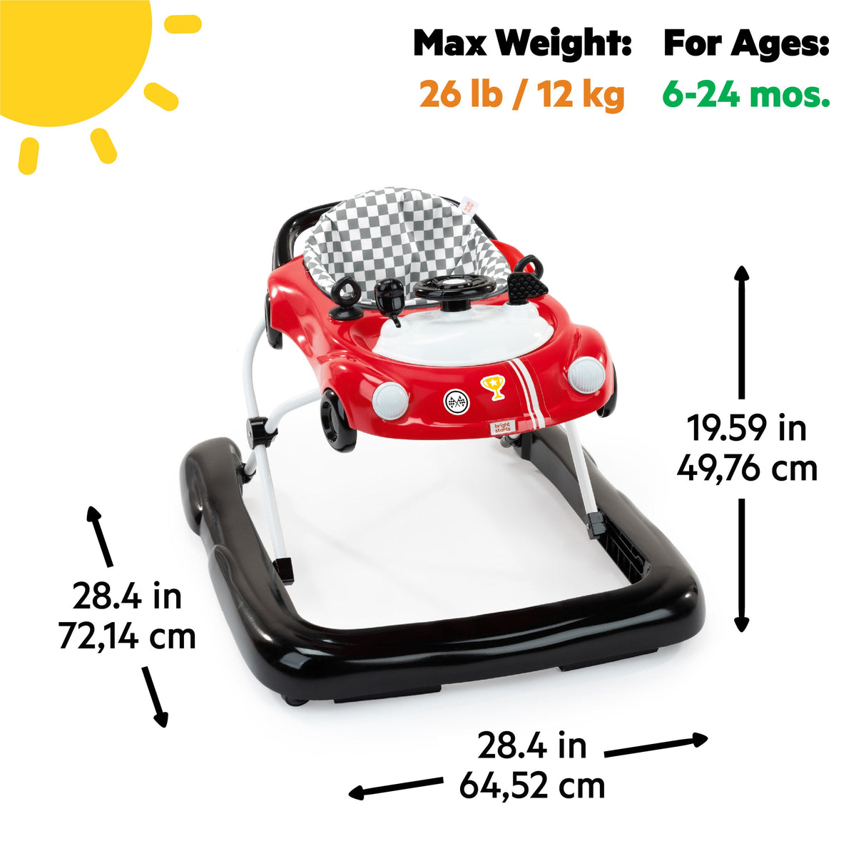 Little Speedster 3-in-1 Car Walker  Red Racer