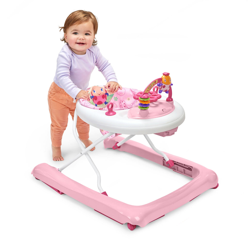 Bright Starts JuneBerry Walk-A-Bout Baby Walker with Easy Fold Frame