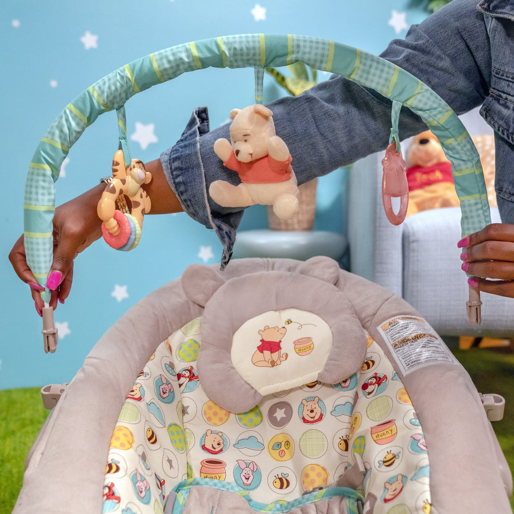 Bright Starts Disney Baby Winnie the Pooh Dots & Hunny Pots Baby Bouncer Infant Seat