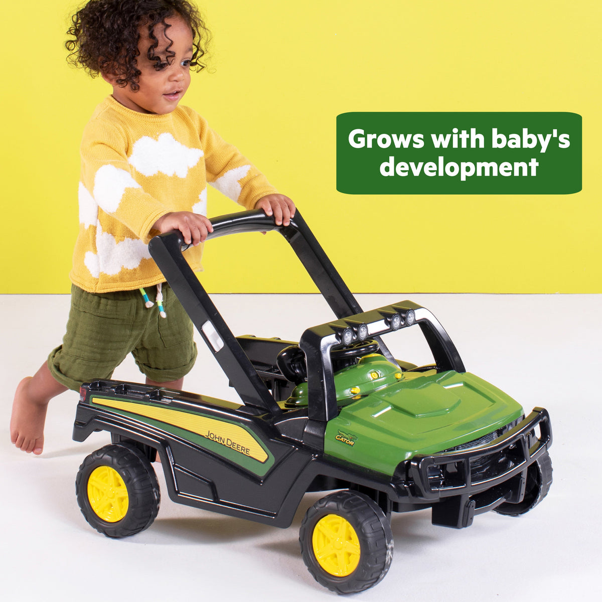 John Deere Gator 4-in-1 Green Baby Activity Walker with 4 Ways to Play