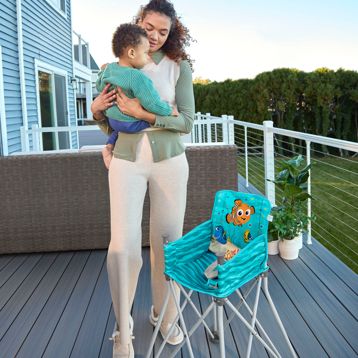 Disney Baby Finding Nemo Pop N Dine Portable High Chair by Bright Starts