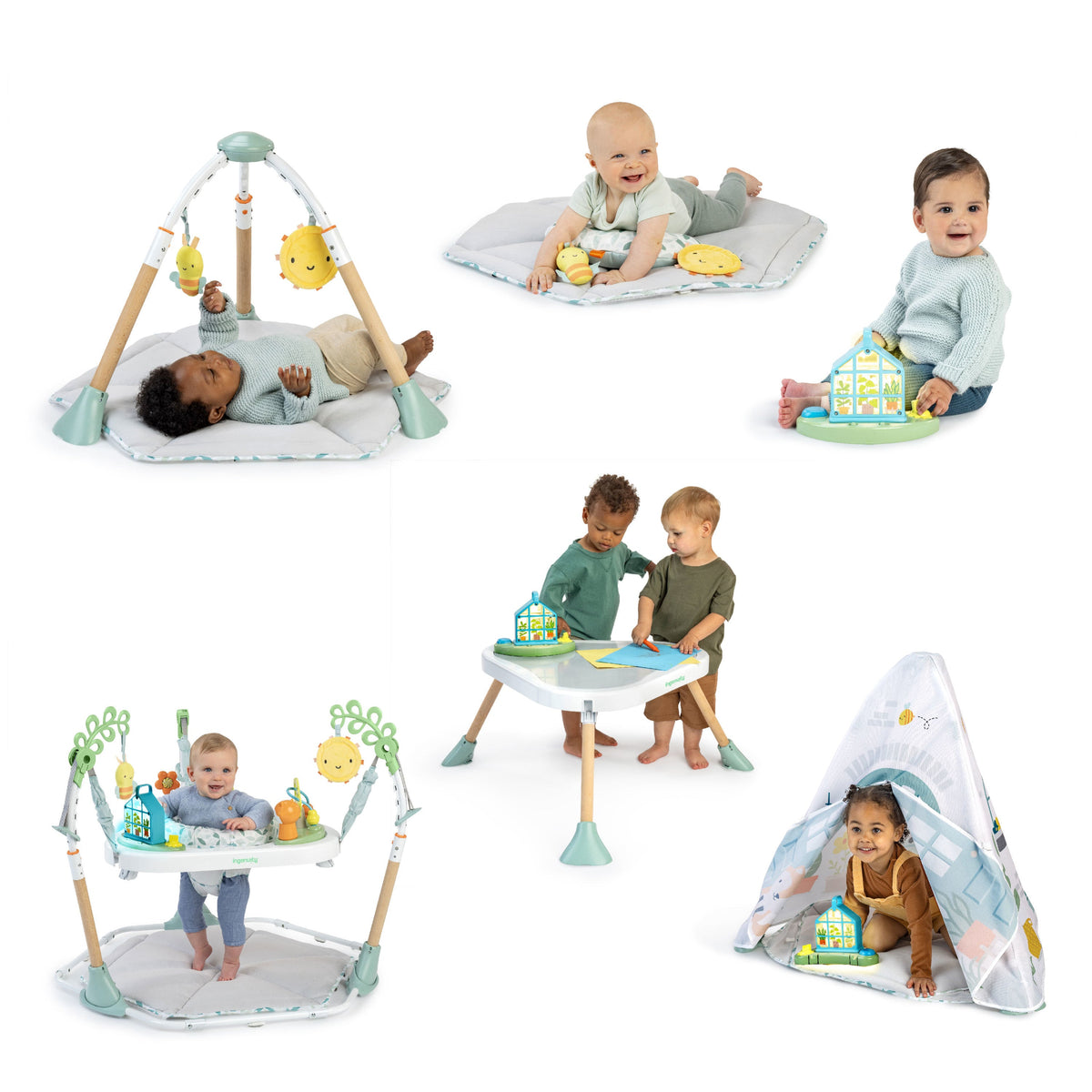 Ingenuity Tummy-to-Toes 6-in-1 Milestone Center, For Ages 0-48 Months
