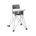 Bright Starts Pop 'N Dine Portable High Chair, Indoor/Outdoor, Grey