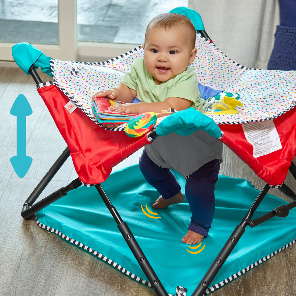 Bright Starts Pop 'N Jump Portable Activity Jumper - Sweet Treats