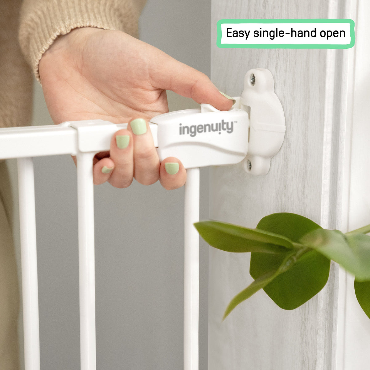 The Stairway 42W Series Safety Pet and Baby Gate, Openings from 28-42 Wide - White