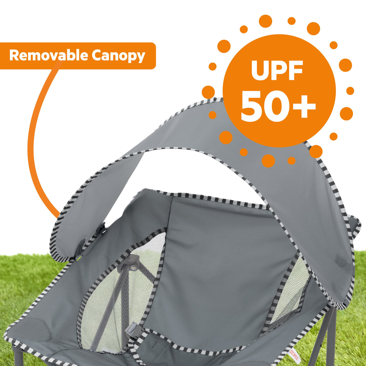 Bright Starts Pop 'N Chill Travel Seat - Grey