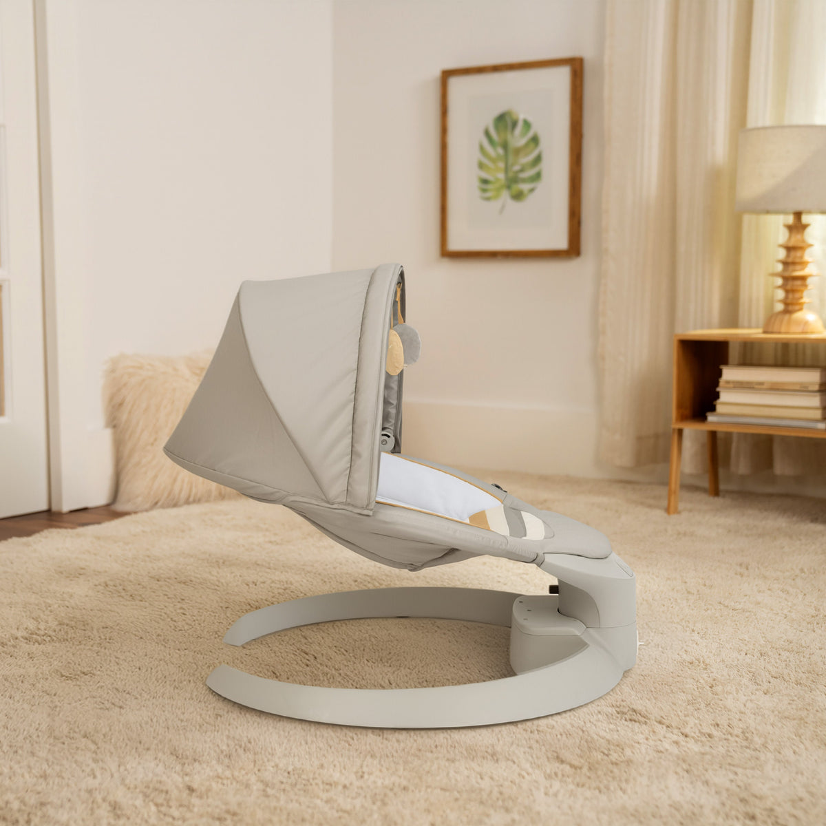 Ingenuity Inlighten Bounce & Sway Swing with Bluetooth & Canopy, 3-in-1 Seat, Ages 0+  Pebble Shore