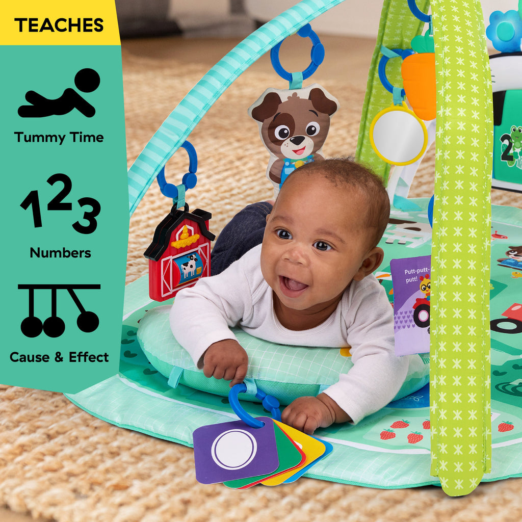 Baby Einstein Farm Explorers 4-in-1 Kickin Tunes Musical Meadow Music & Language Discovery Gym