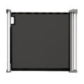The Thruway 52W Series Pet and Baby Retractable Gate with Tuck Away Mesh, Openings up to 52 Wide - Black