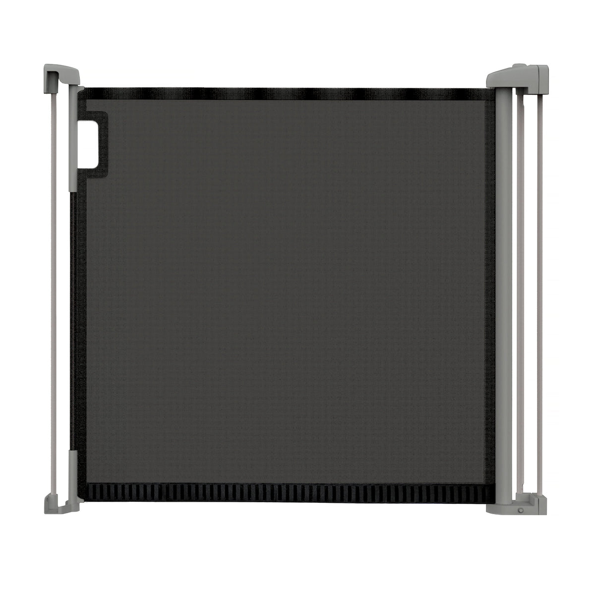 The Thruway 52W Series Pet and Baby Retractable Gate with Tuck Away Mesh, Openings up to 52 Wide - Black