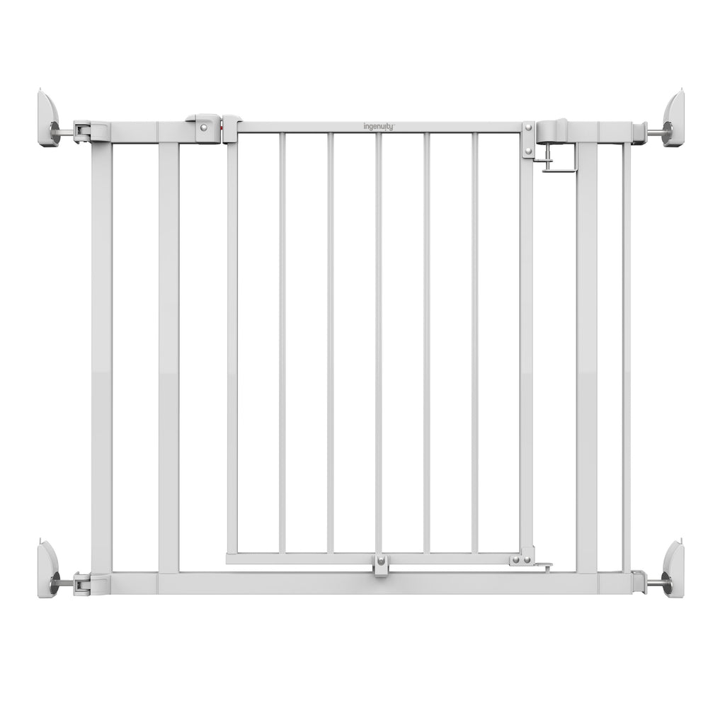 The Doorway 37W Series Pet and Baby Gate with Quad-Cam Lock, Openings from 30-37 Wide - White
