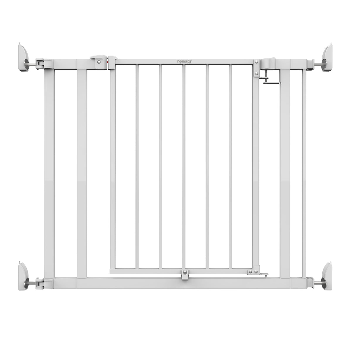 The Doorway 37W Series Pet and Baby Gate with Quad-Cam Lock, Openings from 30-37 Wide - White