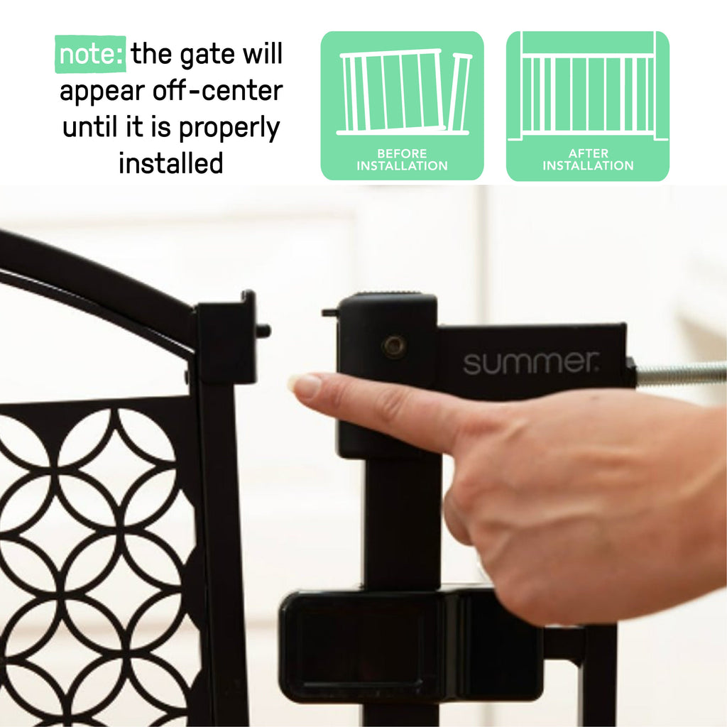 Everywhere Extra Wide Walk-Thru Pet and Baby Gate, Openings 28.75-39.75 Wide - White
