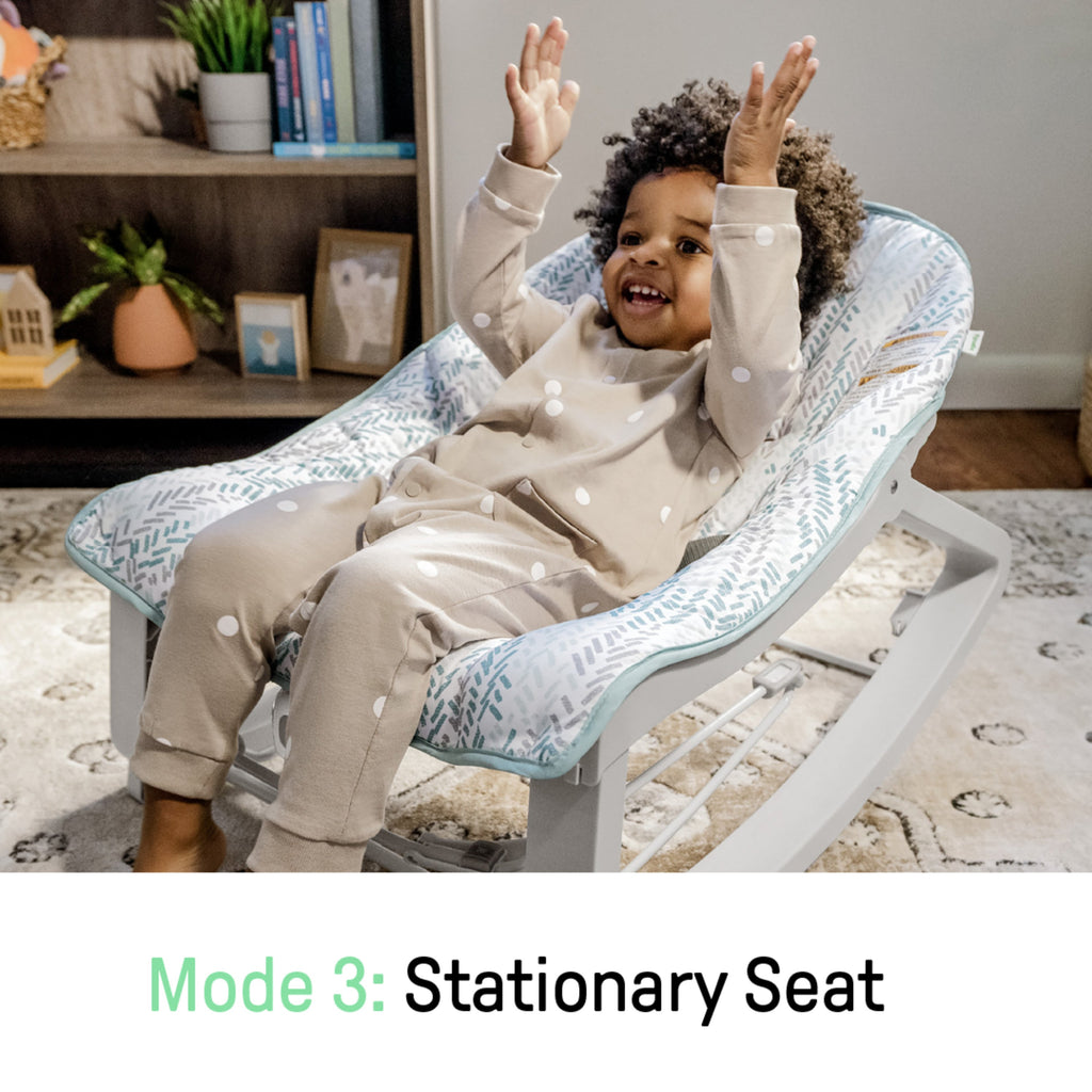 Ingenuity Keep Cozy 3-in-1 Grow with Me Baby Bouncer, Rocker & Toddler Seat, Lily