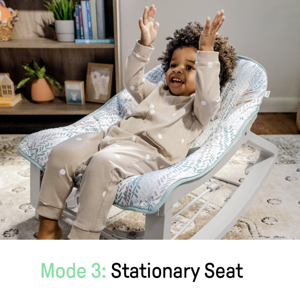 Ingenuity Keep Cozy 3-in-1 Grow with Me Baby Bouncer, Rocker & Toddler Seat, Lily