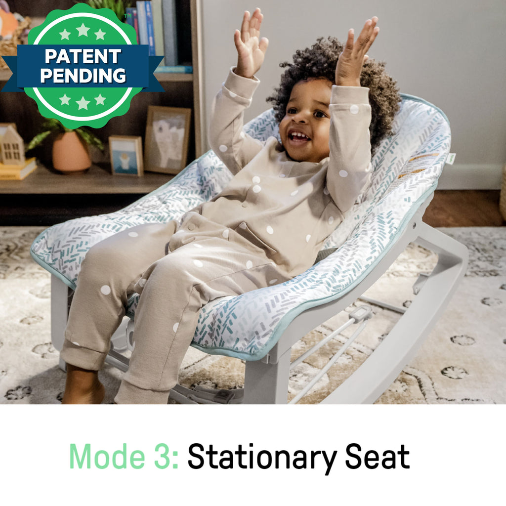 Ingenuity Keep Cozy 3-in-1 Grow with Me Baby Bouncer, Rocker & Toddler Seat, Spruce