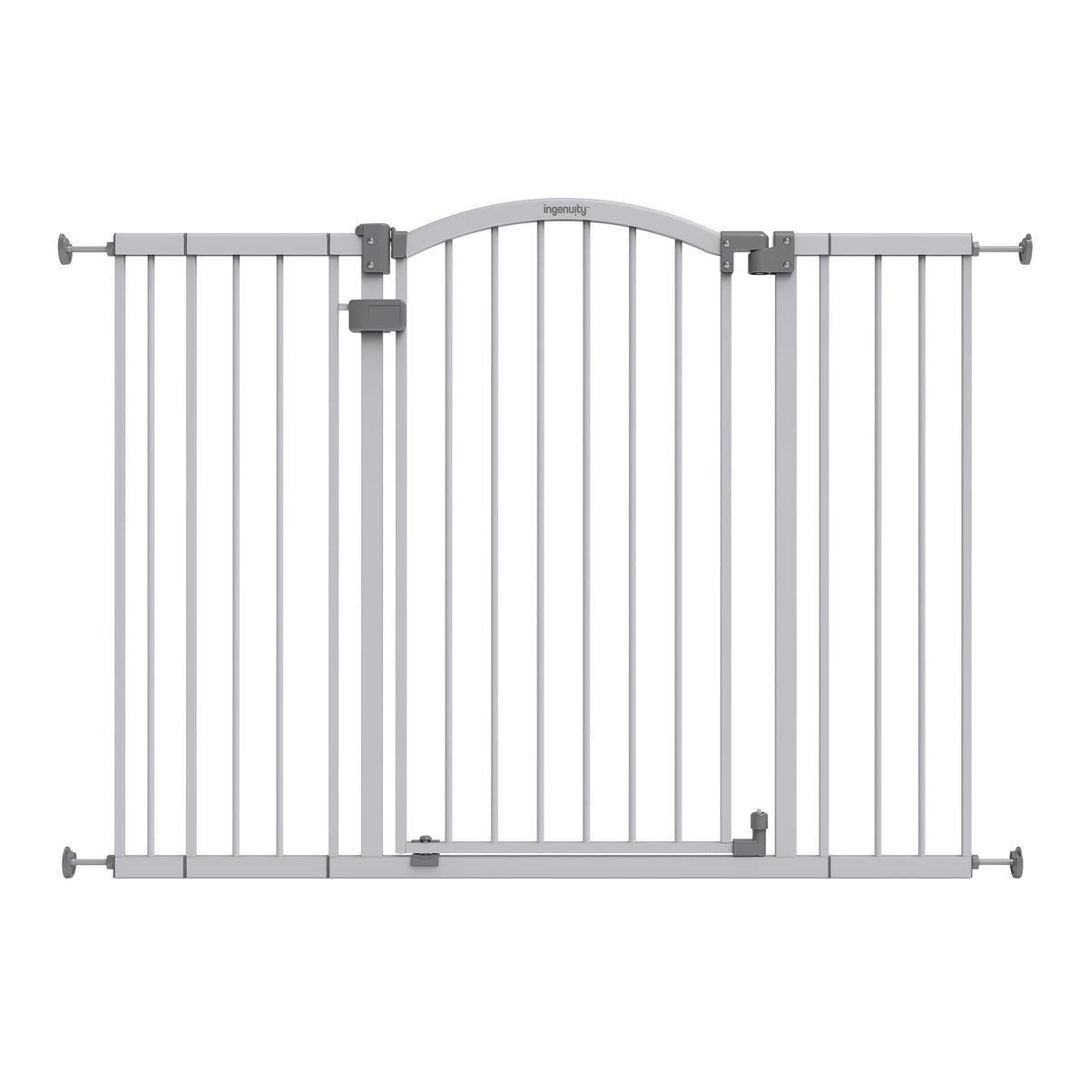 The Thruway 53W Series Pet and Baby Gate, Openings 29.5-53, 38 Tall - Gray