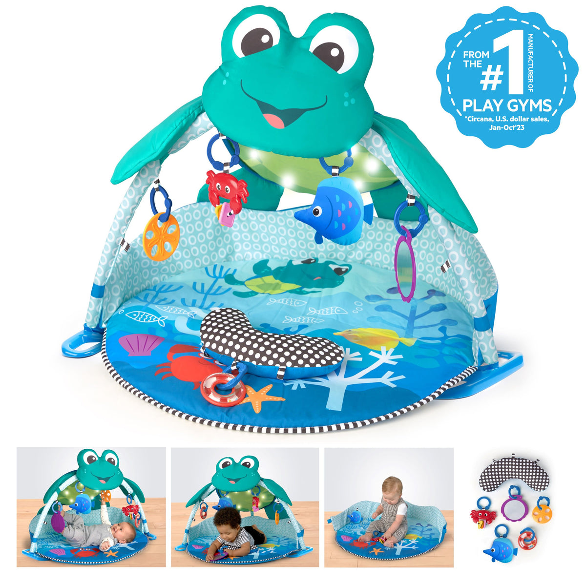 Baby Einstein Neptune Under the Sea Lights & Sounds Activity Gym and Play Mat