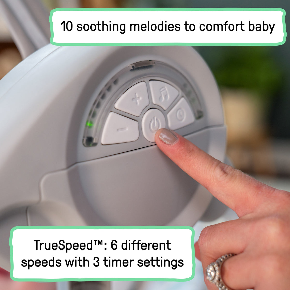 Ingenuity Comfort 2 Go Portable Swing - Endless Bloom