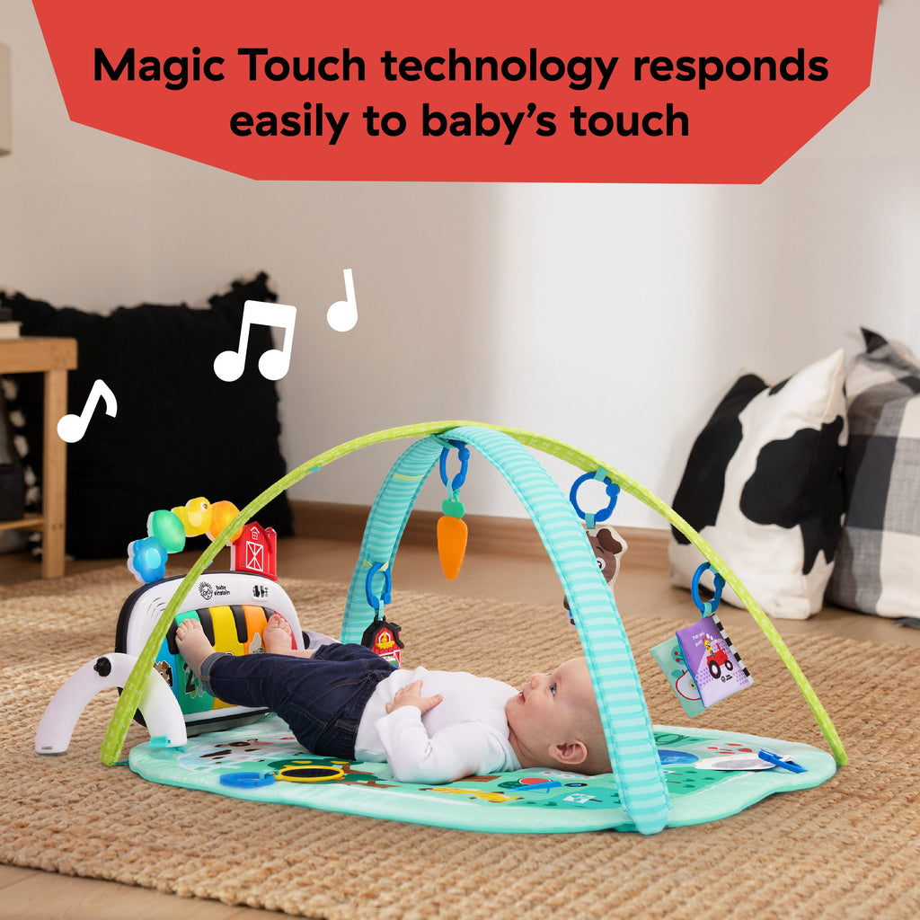Baby Einstein Farm Explorers 4-in-1 Kickin Tunes Musical Meadow Music & Language Discovery Gym