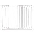 Multi-Use Extra Tall Walk-Thru Pet and Baby Gate, Openings 29-48 Wide, 36 Tall - White