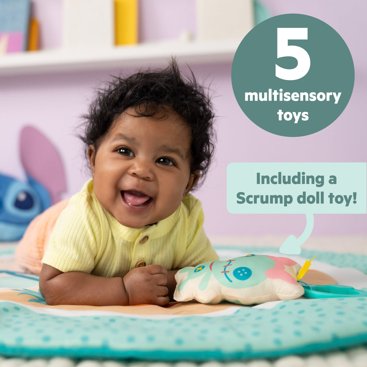 Disney Baby Stitch Party in Paradise Activity Gym, For Newborns and Up