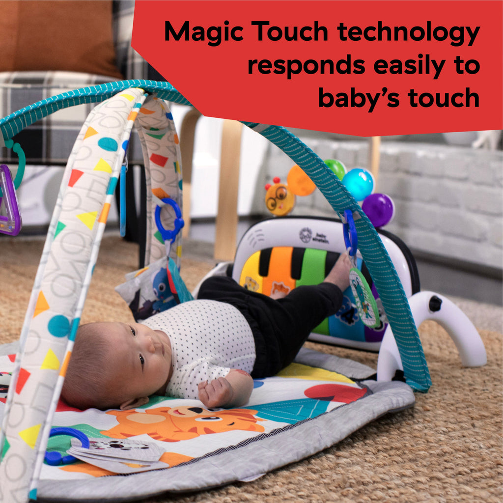Baby Einstein Kickin' Tunes Music & Language Discovery Gym & Take Along Musical Baby Toy, Ages 0+ Months
