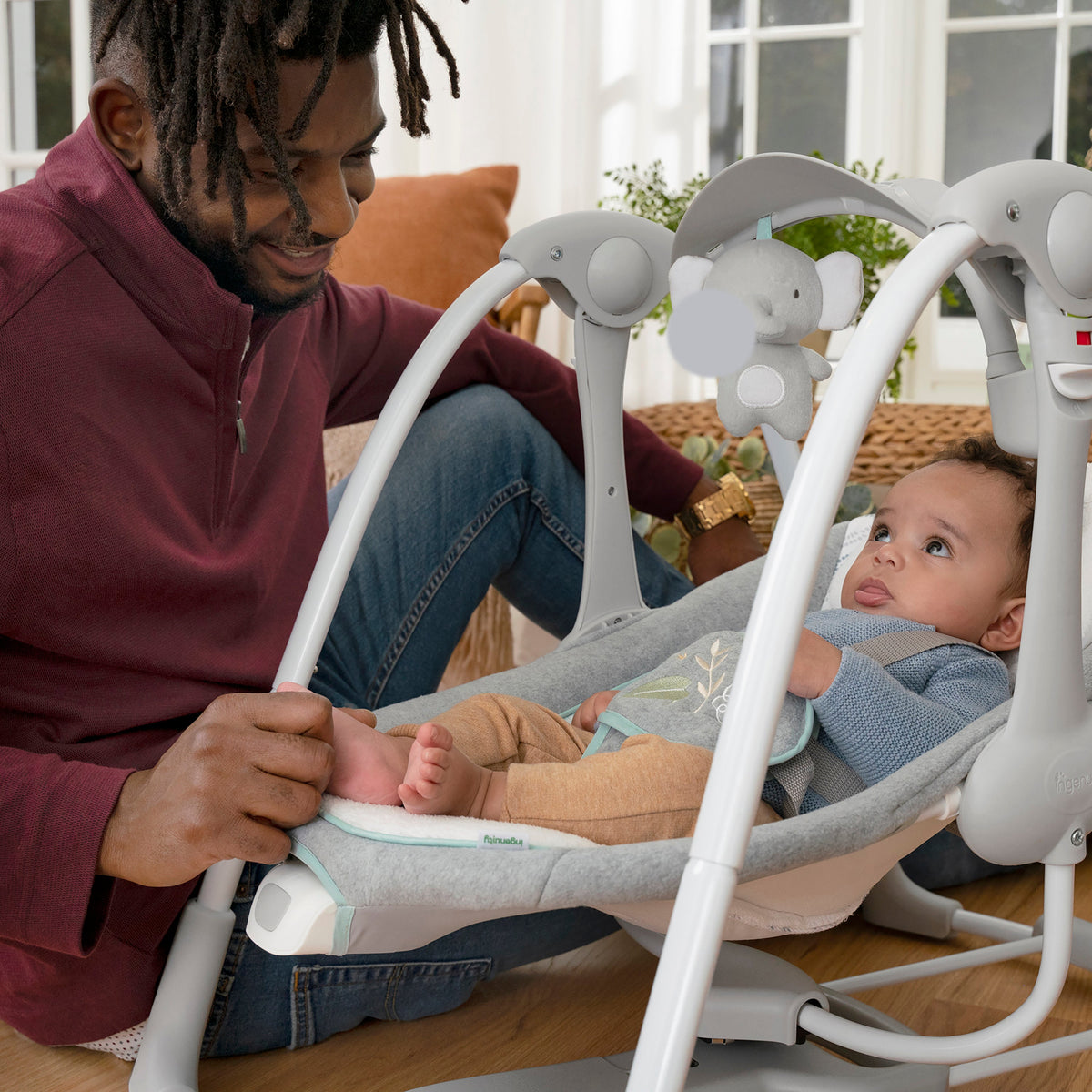 Ingenuity ConvertMe Swing-2-Seat Portable Baby Swing & Seat - Swell