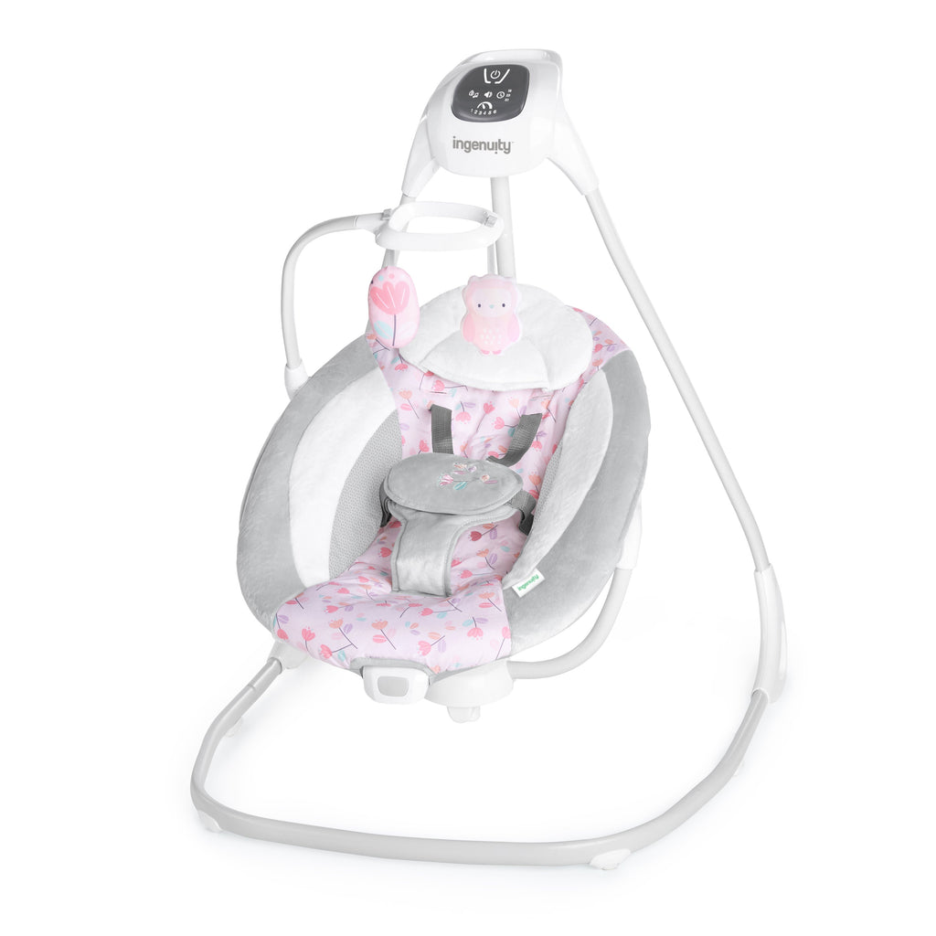 Ingenuity SimpleComfort Multi-Direction Compact Vibrating Baby Swing, Cassidy