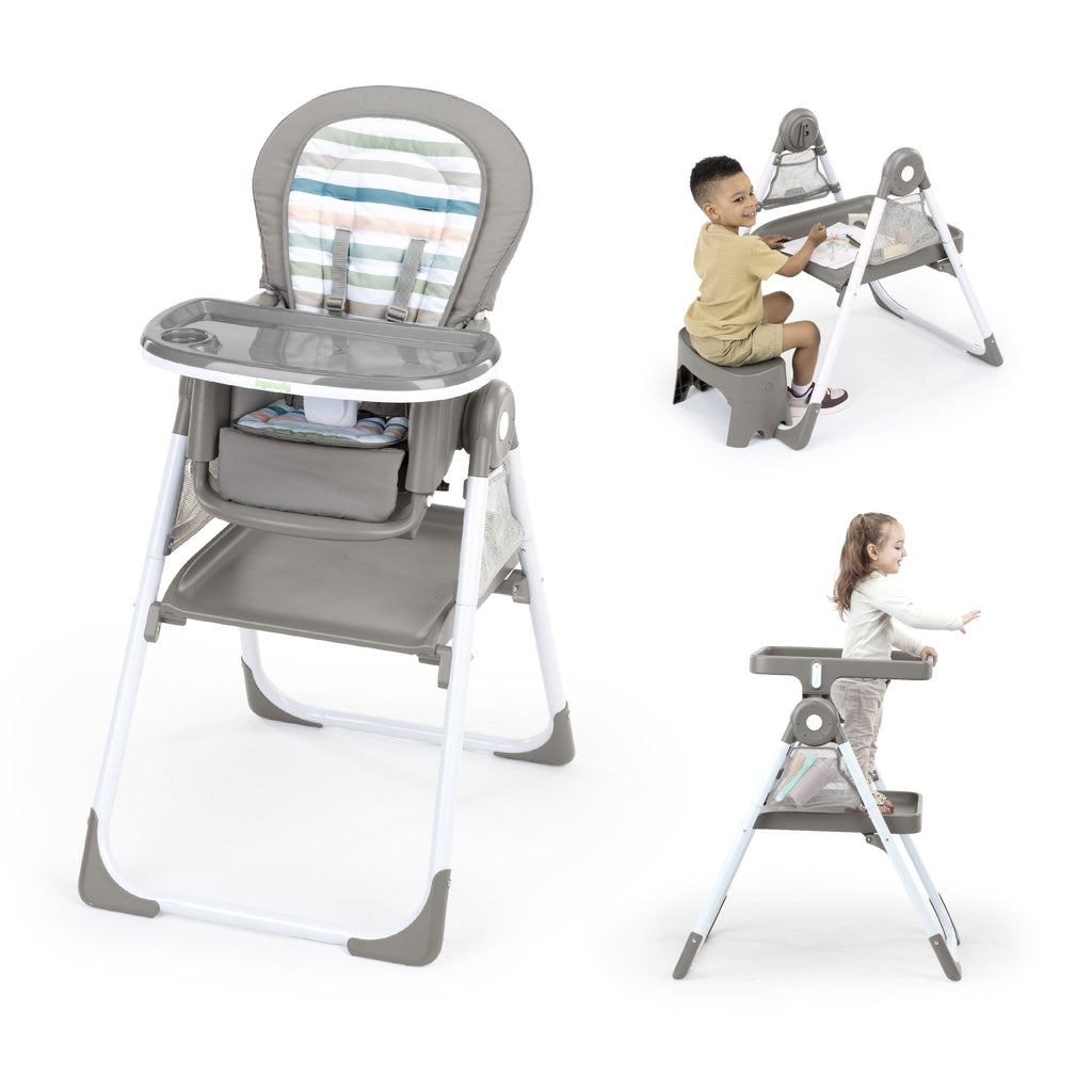 Ingenuity Proper Positioner Create Up Multi-Mode Folding High Chair - Soulful Skies
