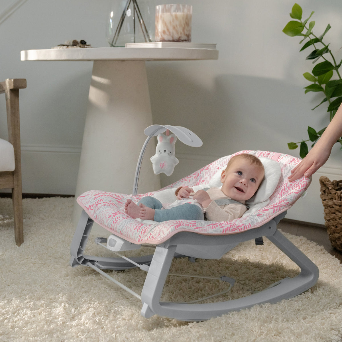 Ingenuity Keep Cozy 3-in-1 Grow with Me Baby Bouncer, Rocker & Toddler Seat, Lily