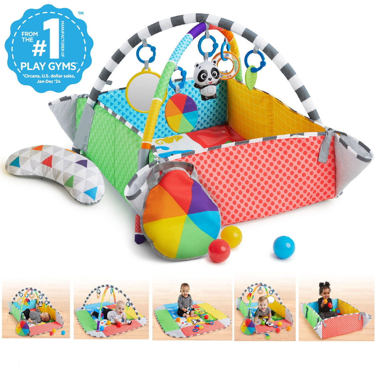 Baby Einstein Patch's 5-in-1 Color Playspace Activity Play Gym & Ball Pit