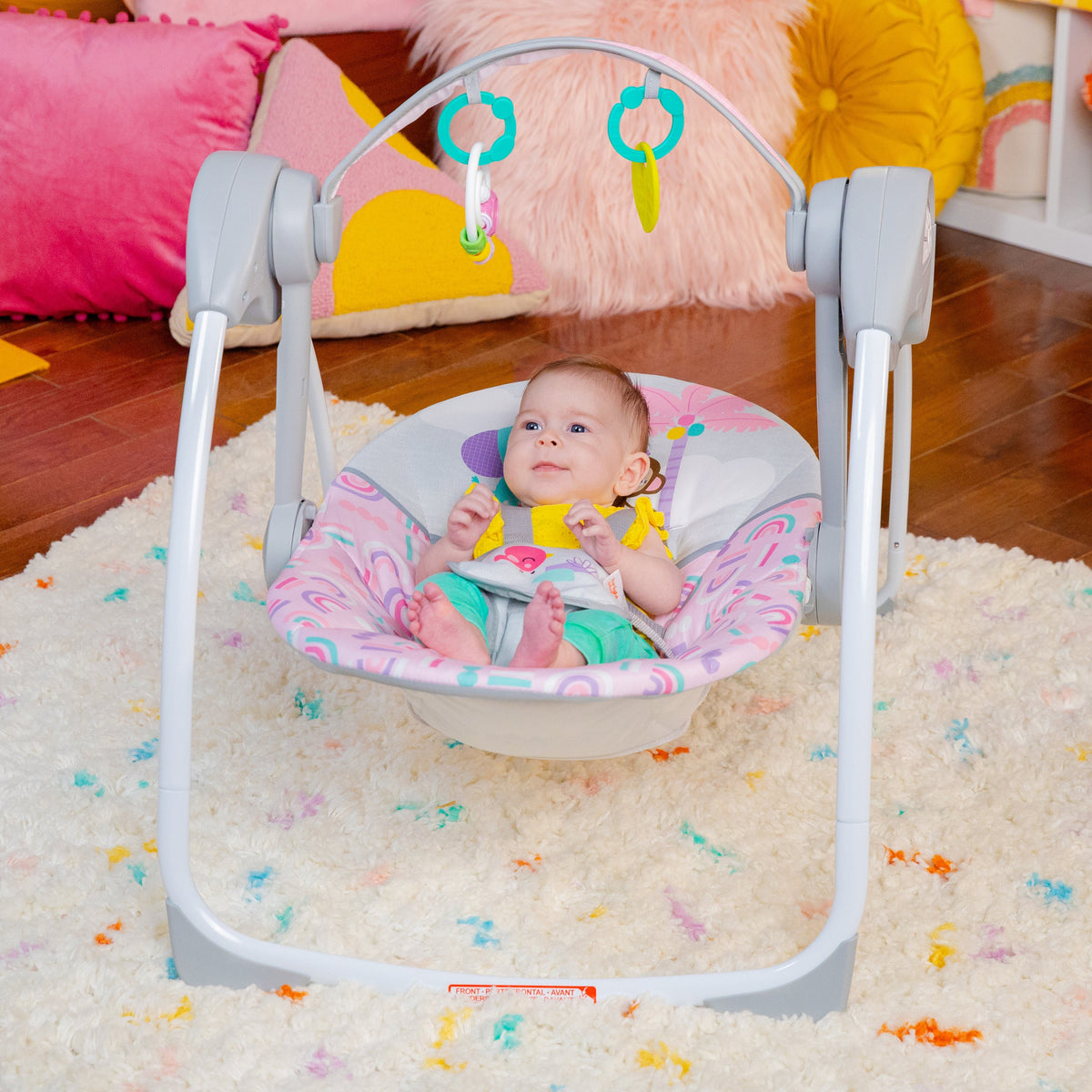 Pink Paradise Portable Swing