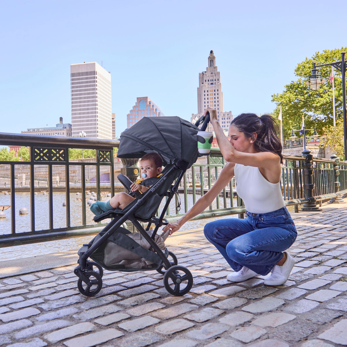 Ingenuity 3Dquickclose CS+ Compact Fold Infant Baby Stroller - Black