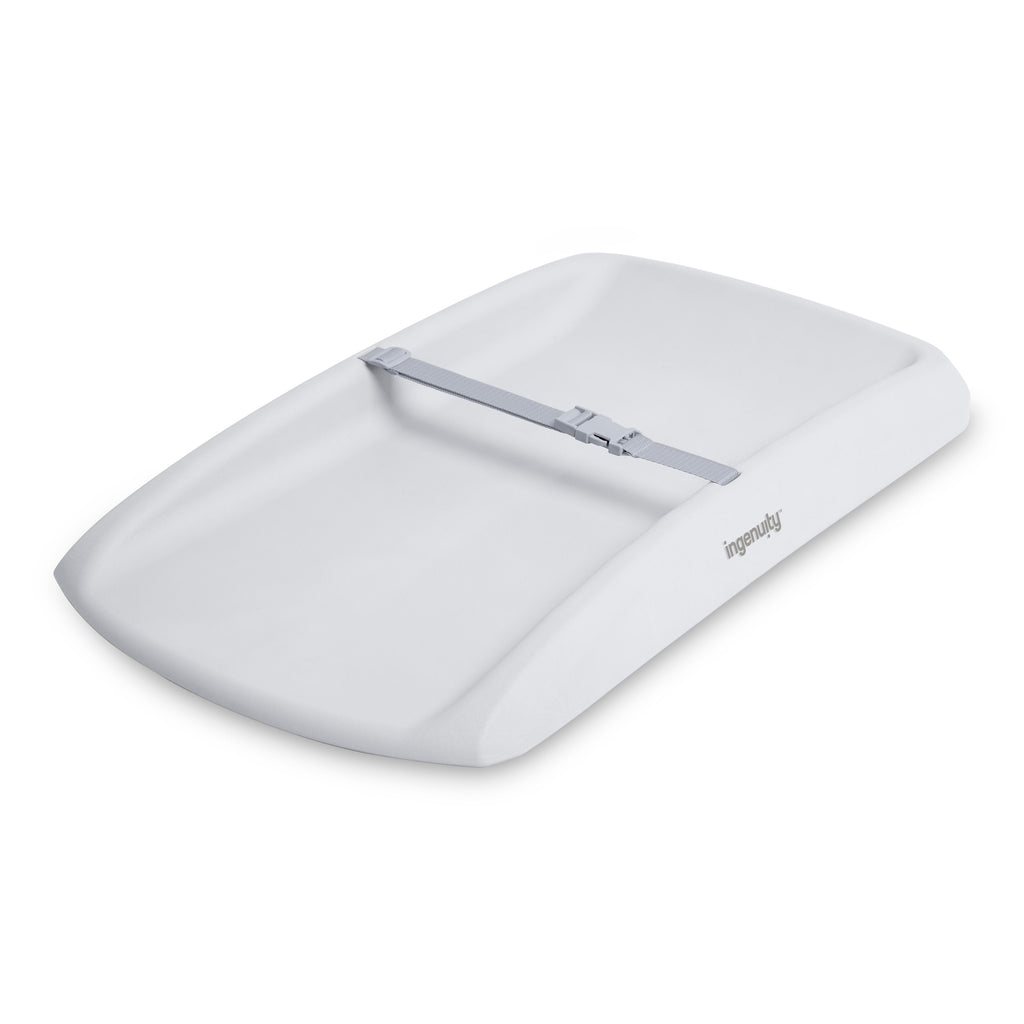 Ingenuity Comfy Clean Changing Pad with Safety Strap and Quick-Release Buckle - Grey