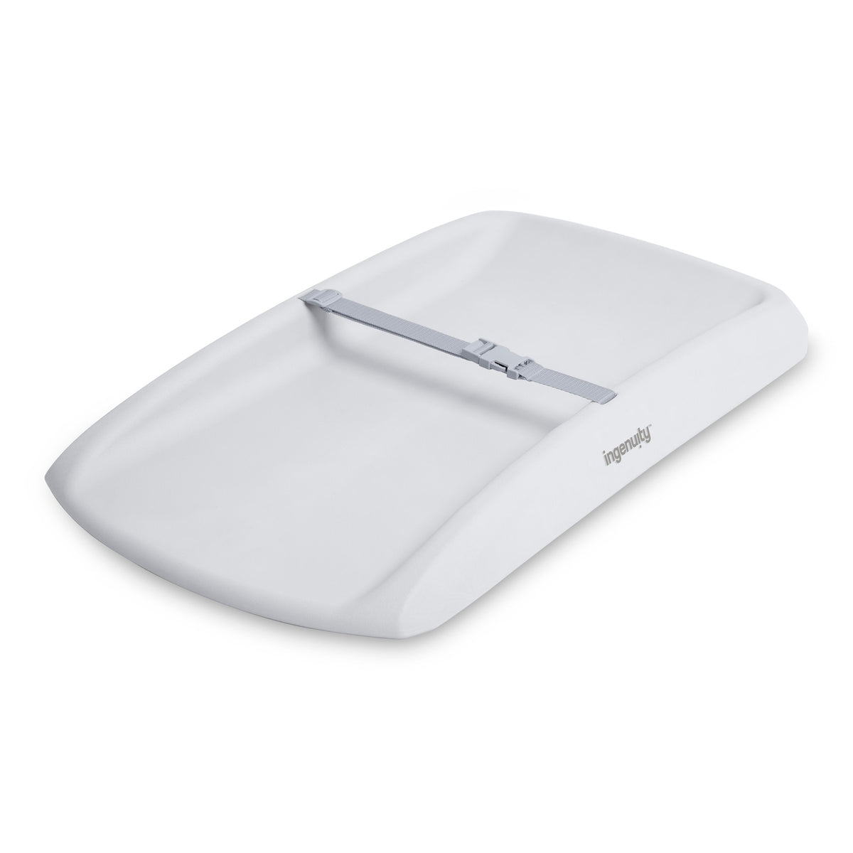 Ingenuity Comfy Clean Changing Pad with Safety Strap and Quick-Release Buckle - Grey