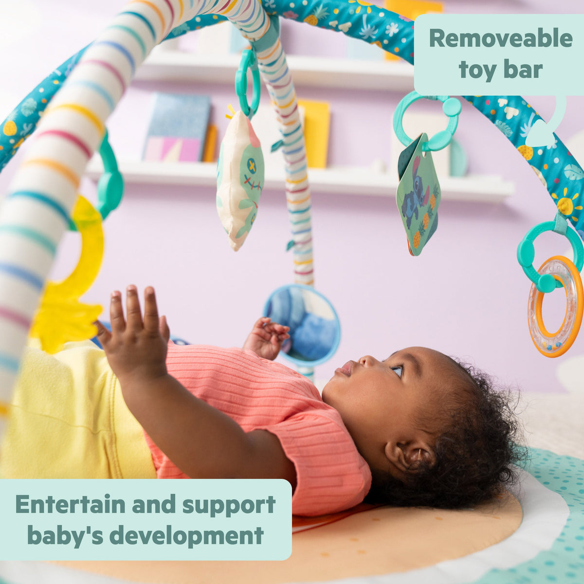 Disney Baby Stitch Party in Paradise Activity Gym, For Newborns and Up