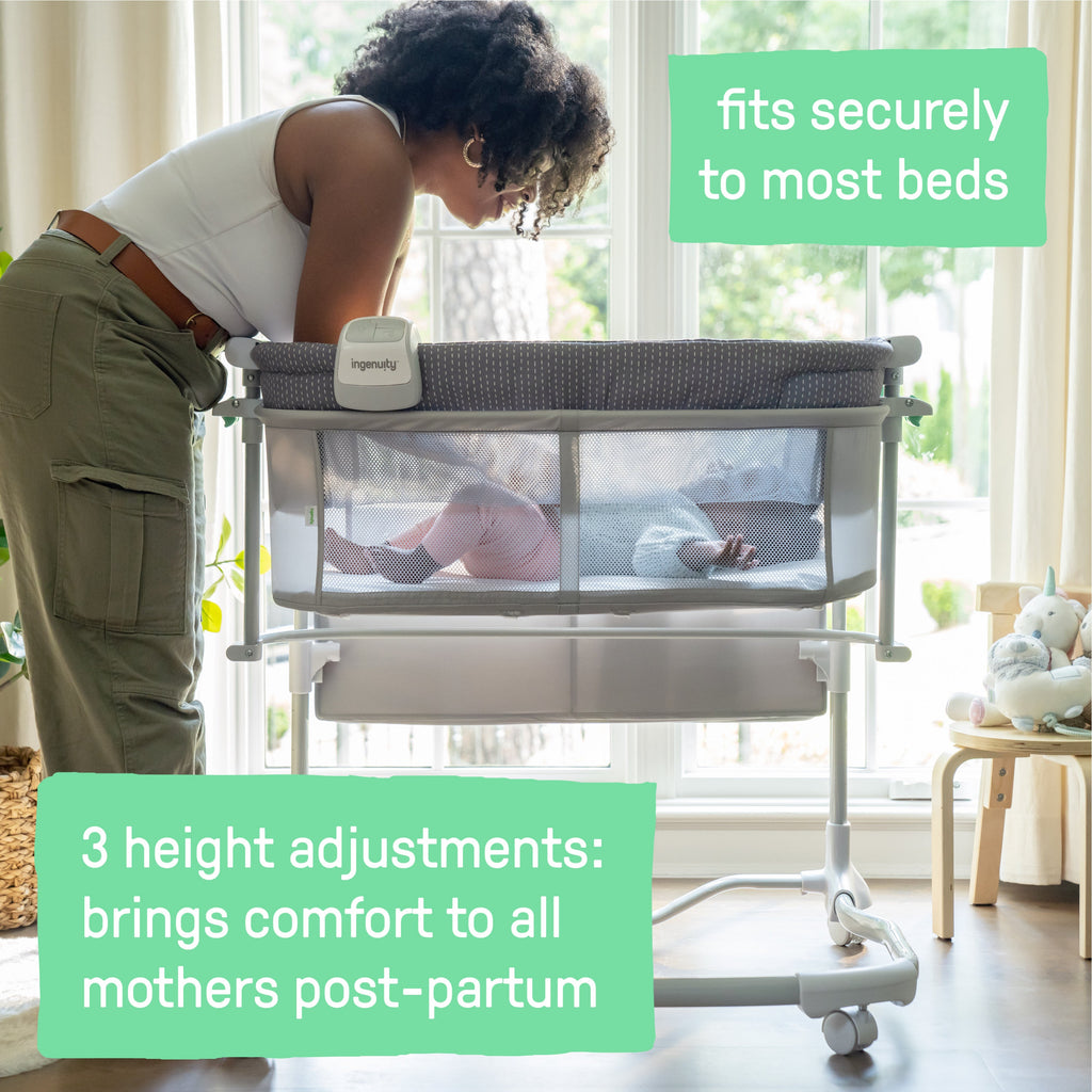 Dream & Grow Bedside Bassinet- Handstitch
