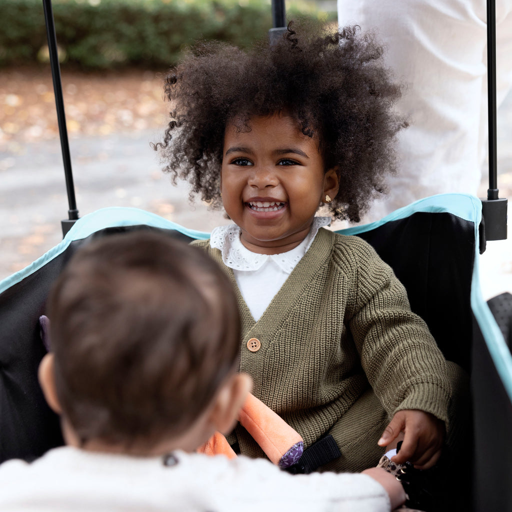 Summer by Ingenuity Pop 'N Ride Stroller Wagon - Black & Teal