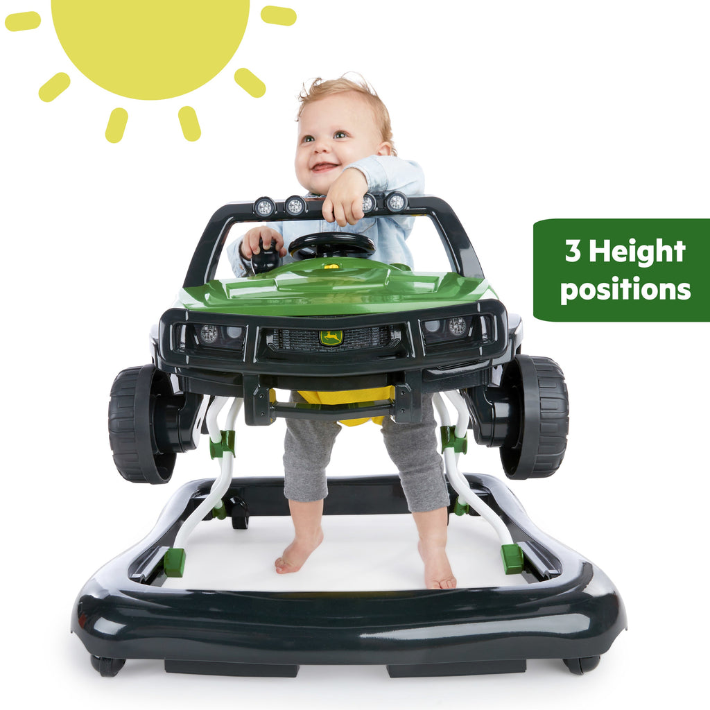 John Deere Gator 4-in-1 Green Baby Activity Walker with 4 Ways to Play