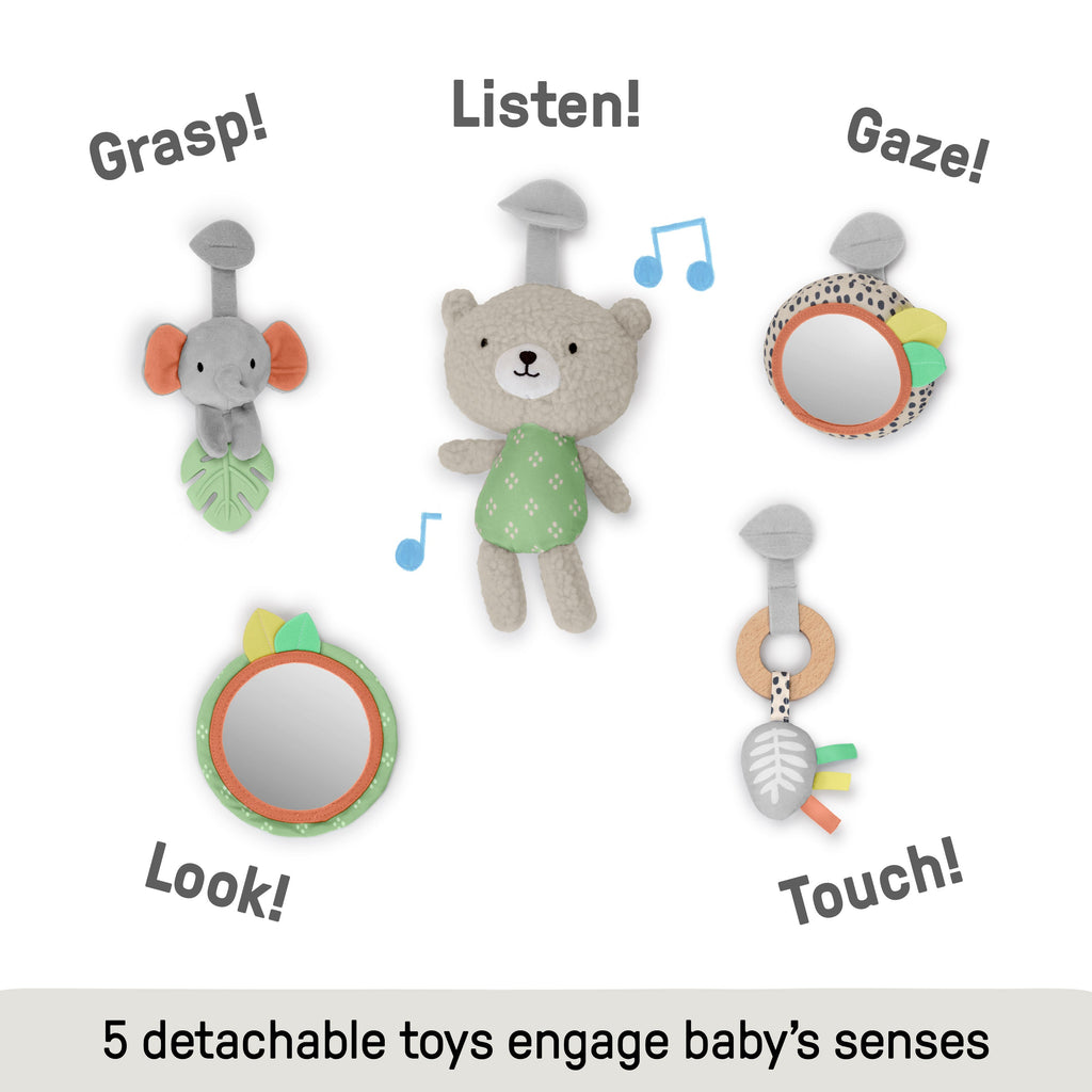 Ingenuity Every Season Plush Lambswool Baby Play Gym - Natural
